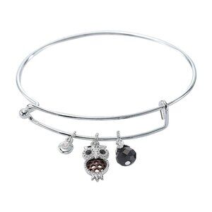 Avon Pavé Stones Chocolate Filigree Charm Bracelet